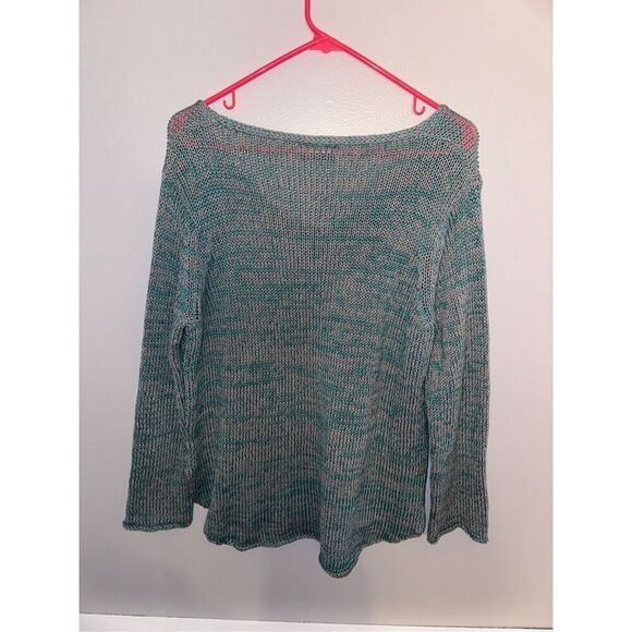 Wooden Ships S/M Green Gray Woven Sweater - Picture 4 of 4